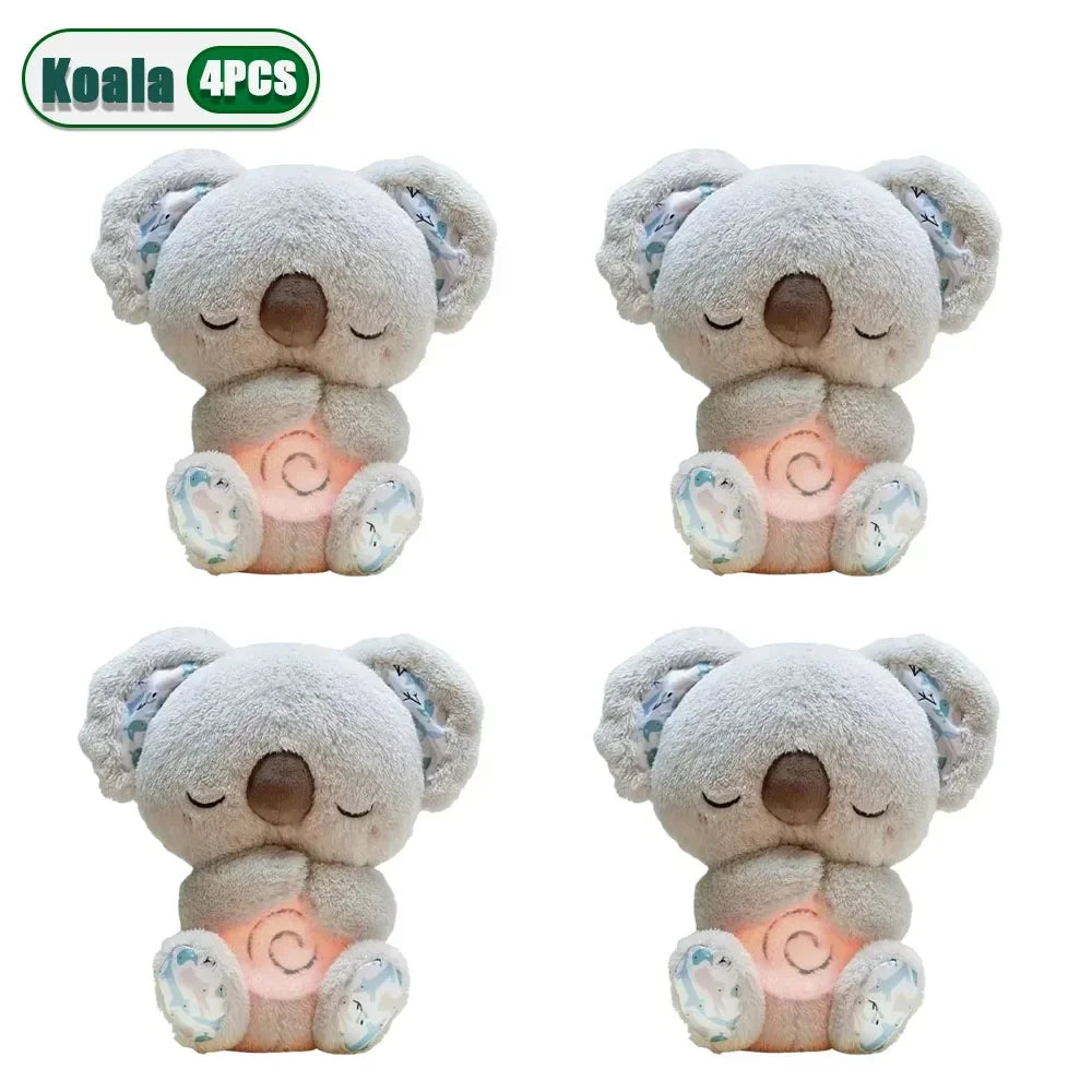 Breathing Koala Baby Sleep Soother – Plush Sound Machine with Music & Lights