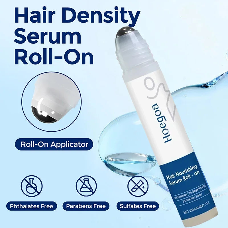 Ginger & Rosemary Hair Growth Oil Roller – Scalp Treatment Serum for Hair Loss & Thinning