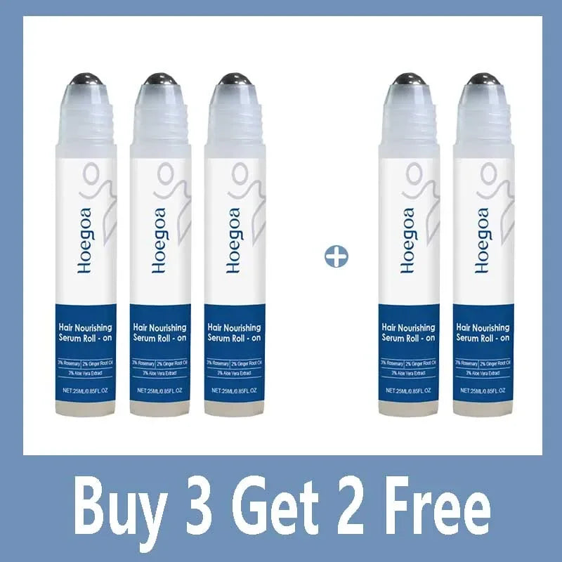 Ginger & Rosemary Hair Growth Oil Roller – Scalp Treatment Serum for Hair Loss & Thinning