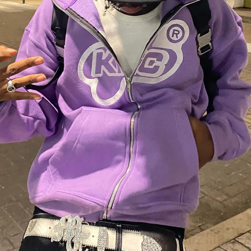 Star Letter Printed Hoodies