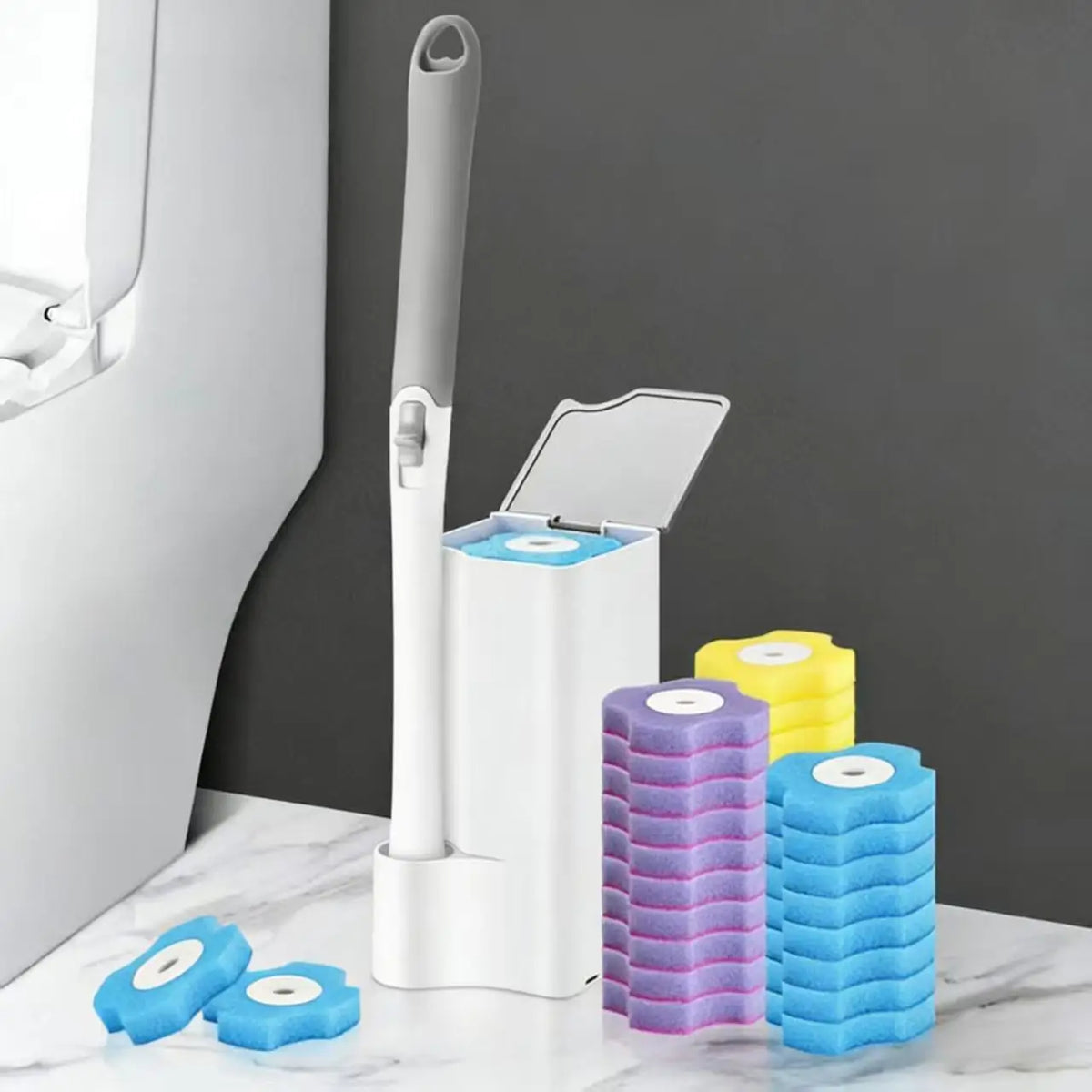 Long Handle Toilet Brush Set