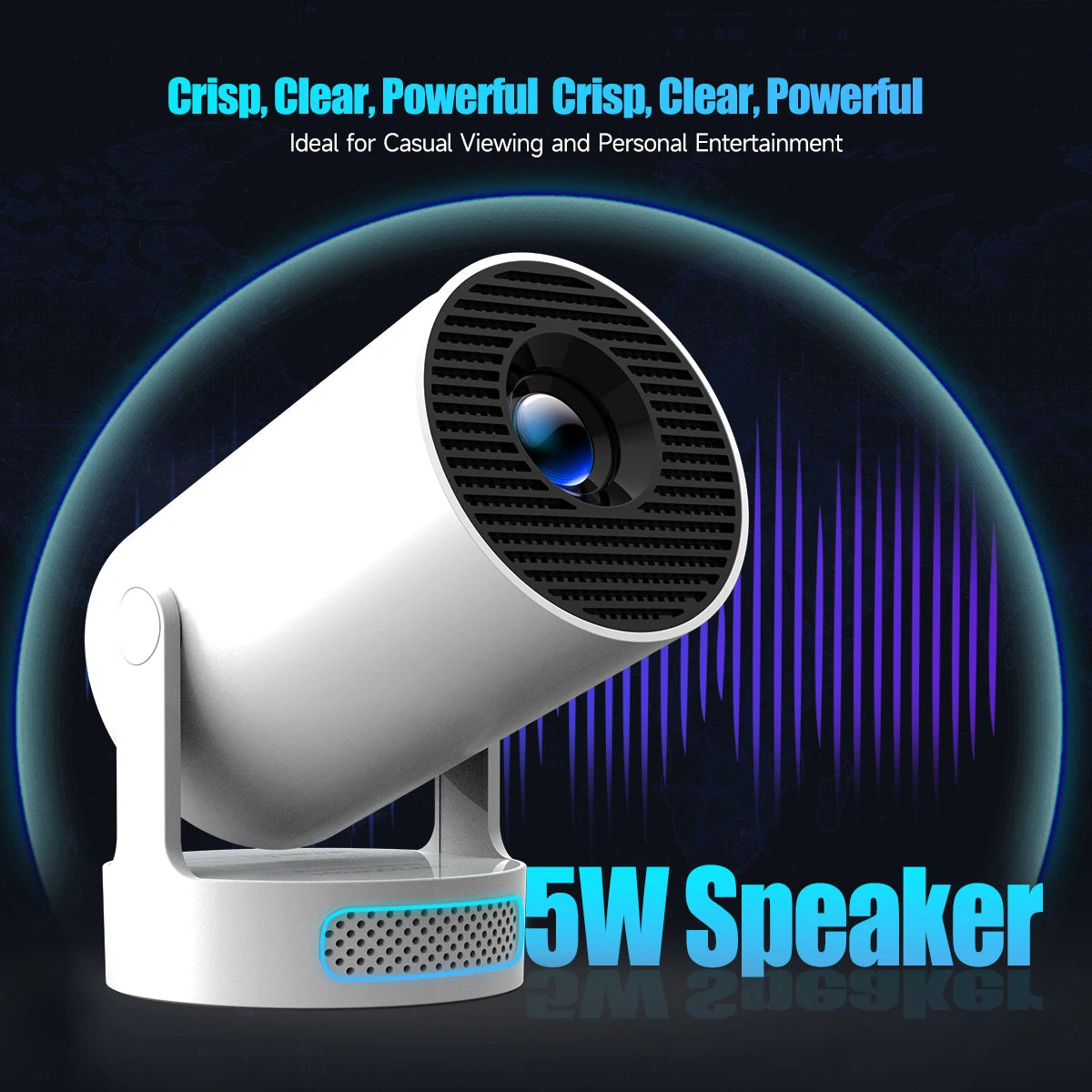 Magcubic HY300 Pro+ Mini Projector — 8K Support, Android 14, WiFi 6, 290 ANSI | Home & Outdoor