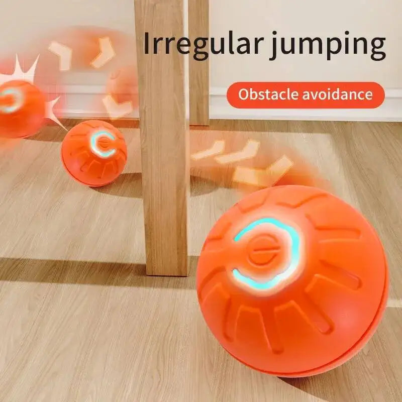 Smart Interactive Dog Toy Ball – USB Rechargeable Auto-Bouncing Pet Toy