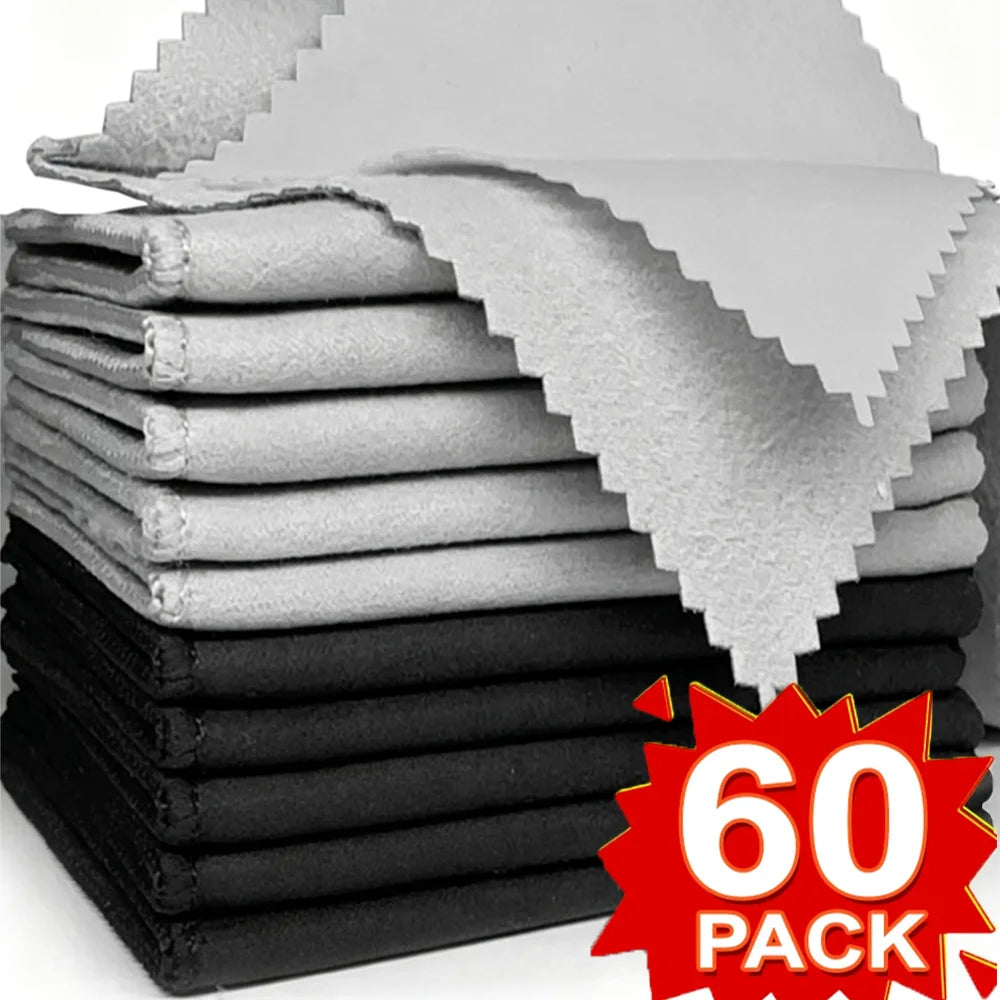 Microfiber Cleaning Cloths — Screen & Lens Wipes for Glasses, Phones, Laptops & Cameras