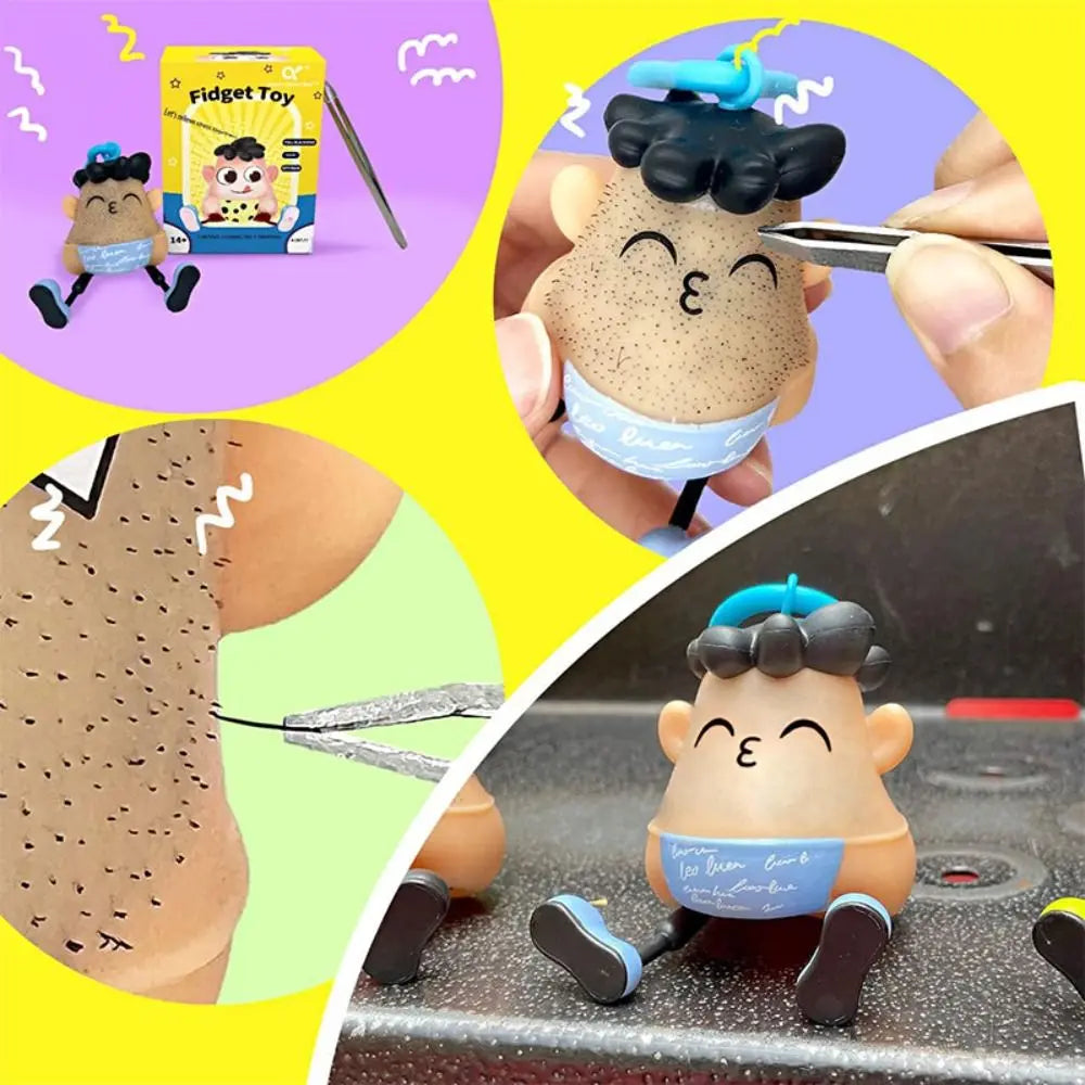 Constellation Blackhead Plucking Stress Toy – Zodiac Novelty Fidget Keychain