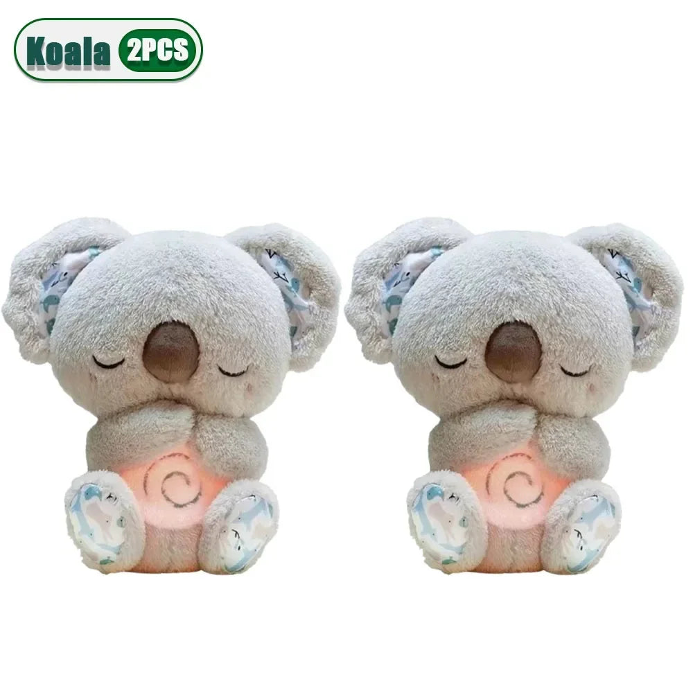 Breathing Koala Baby Sleep Soother – Plush Sound Machine with Music & Lights
