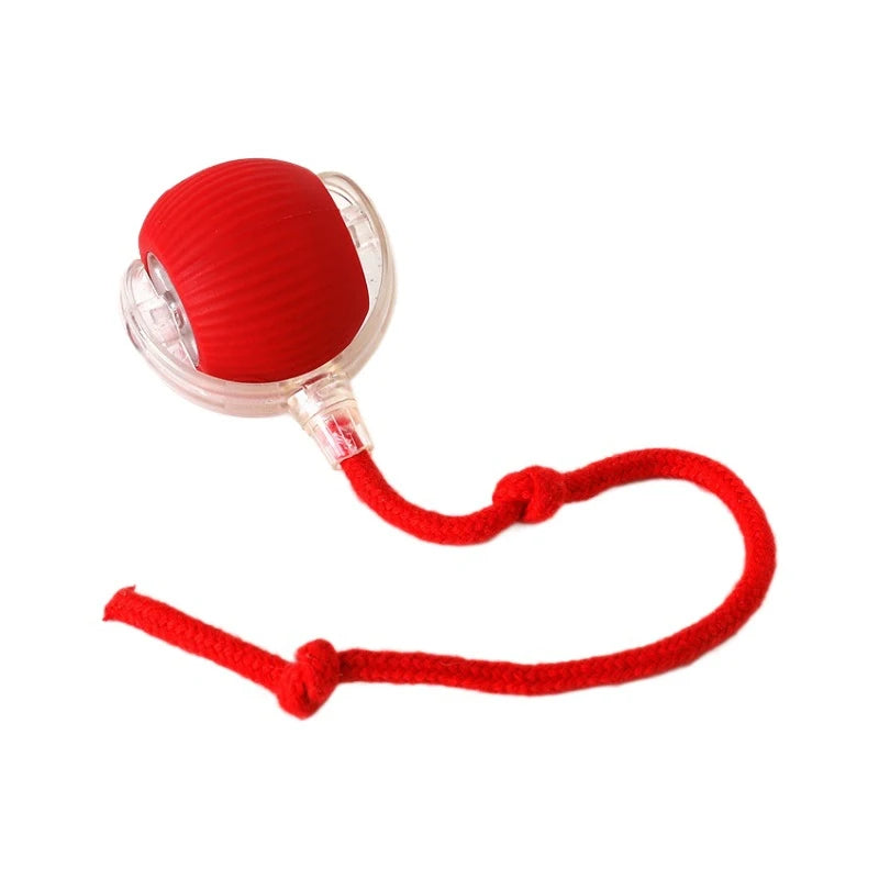 Smart Cat Toy – Rechargeable Rolling Ball with Mouse Tail
