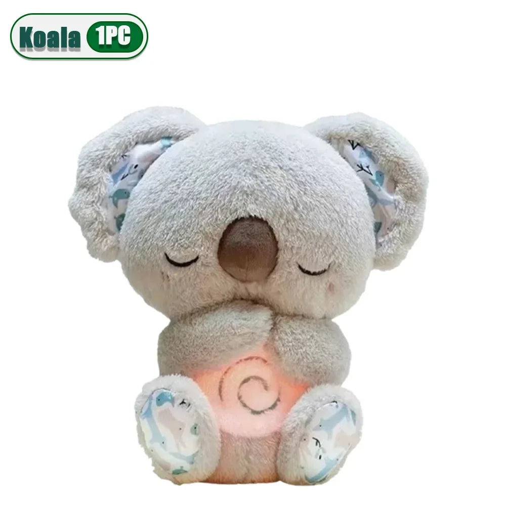 Breathing Koala Baby Sleep Soother – Plush Sound Machine with Music & Lights