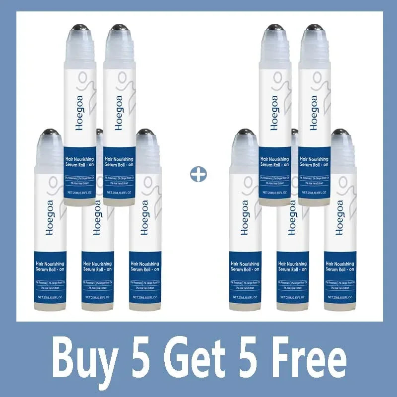 Ginger & Rosemary Hair Growth Oil Roller – Scalp Treatment Serum for Hair Loss & Thinning