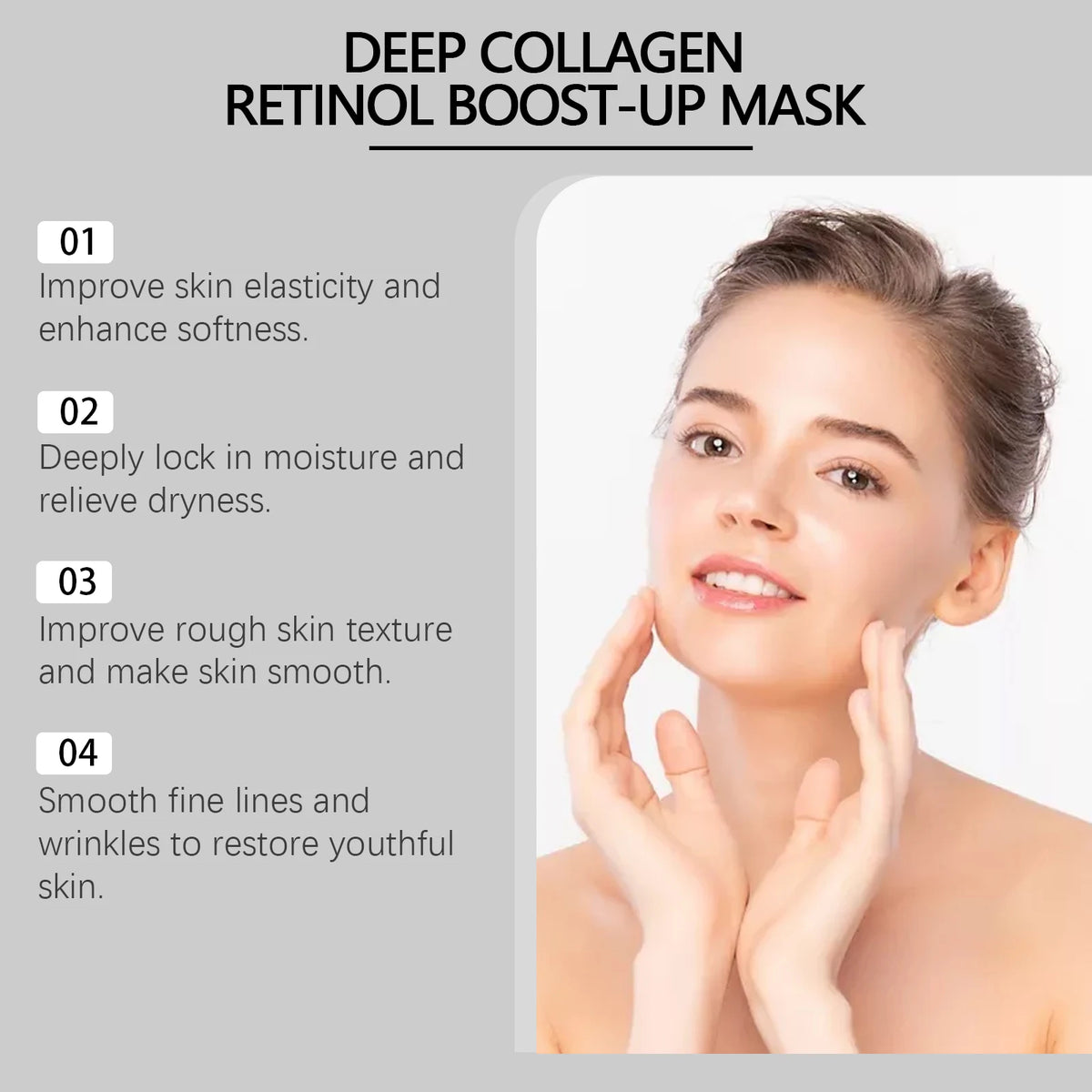 Collagen & Retinol Deep Face Mask – Firming, Brightening & Anti-Aging Sheet Mask