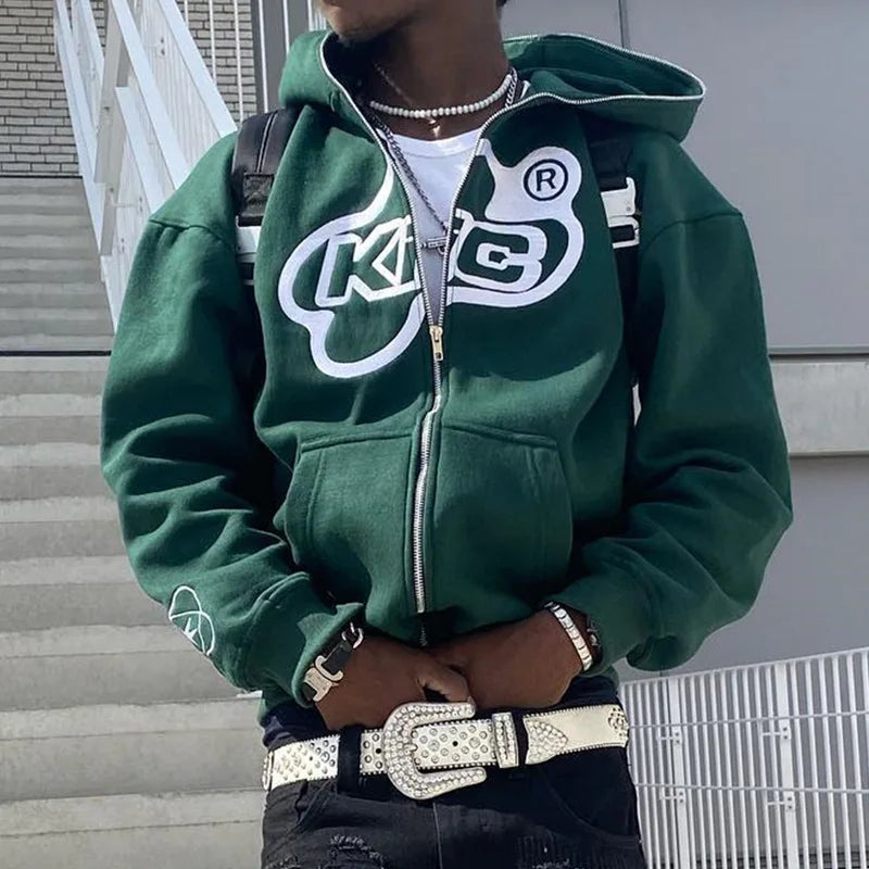 Star Letter Printed Hoodies