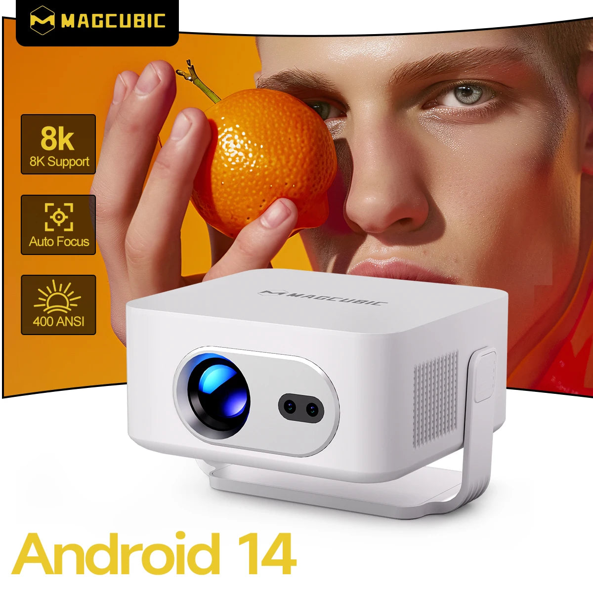 Magcubic HY300 Max & GT Mini Projector — 400 ANSI, Auto Focus, 8K Decoding, Android 14 | WiFi 6