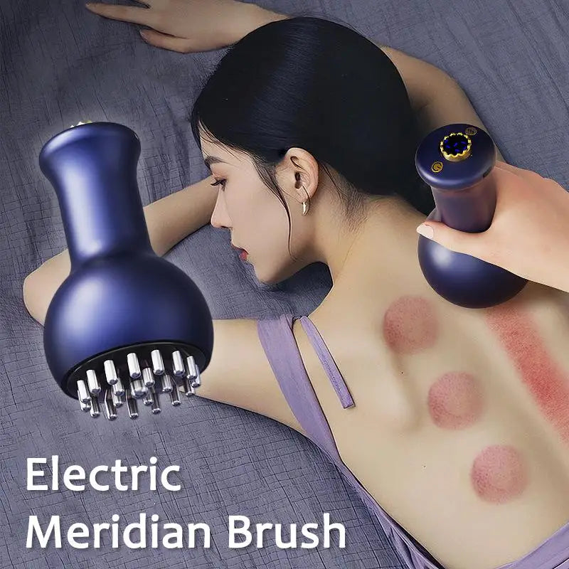 4-in-1 Electric Gua Sha Cupping Massager – Heat, Suction & Rolling for Abdomen, Arms & Legs