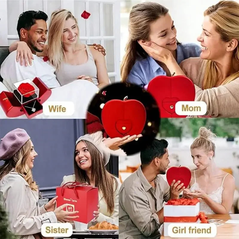 Luxury Rose Jewelry Box – Eternal Flower Gift for Valentine’s Day & Mother’s Day