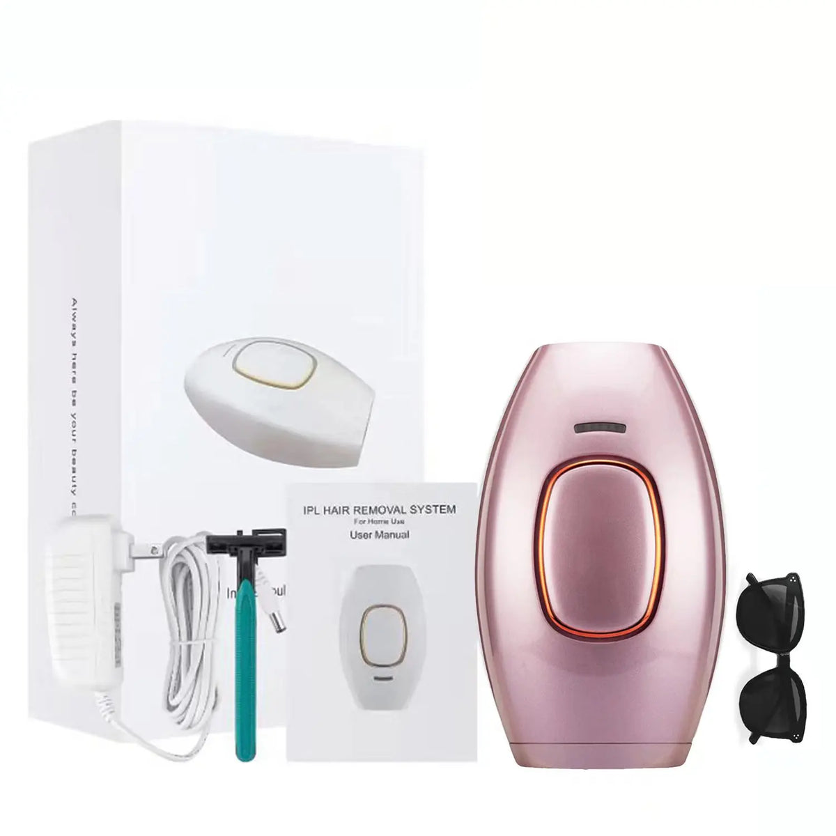 IPL Hair Removal Device – Painless Permanent At-Home Hair Removal for Face & Body