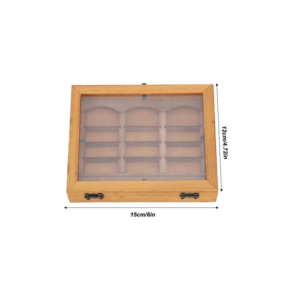 Miniature Wooden Anxiety Bookshelf – Fidget Sensory Desk Toy & Desktop Decor
