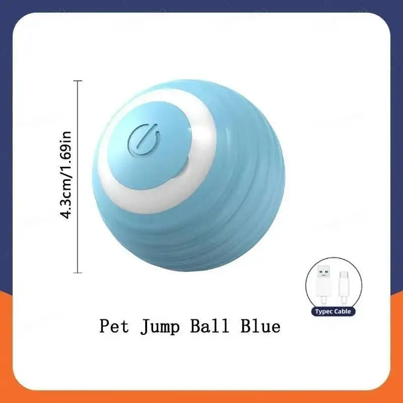 Smart Interactive Dog Toy Ball – USB Rechargeable Auto-Bouncing Pet Toy