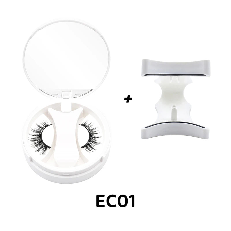 3D Magnetic Eyelashes Kit – Reusable No-Glue False Lashes with Applicator