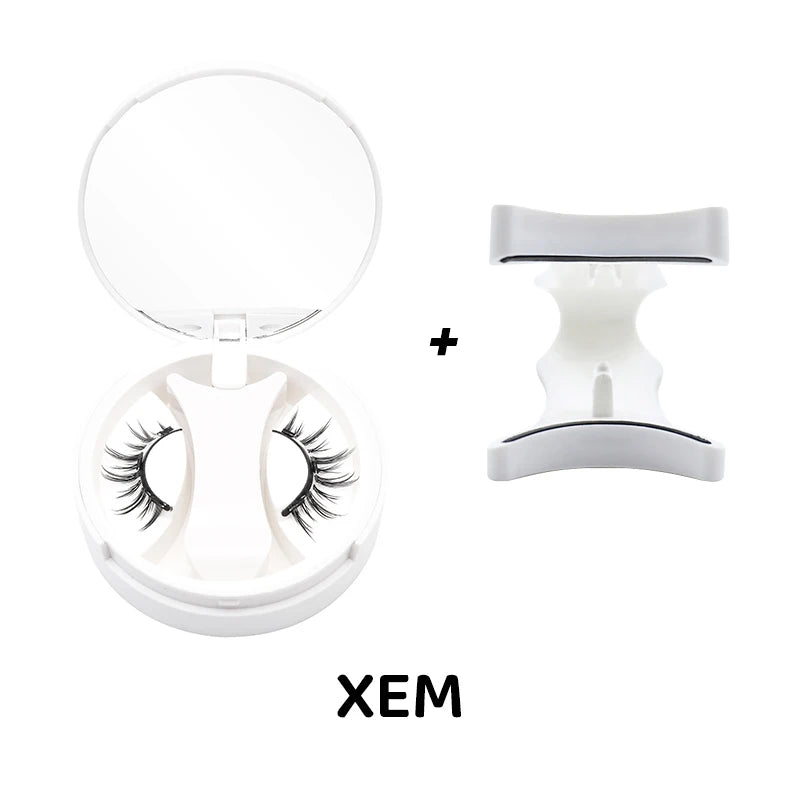 3D Magnetic Eyelashes Kit – Reusable No-Glue False Lashes with Applicator