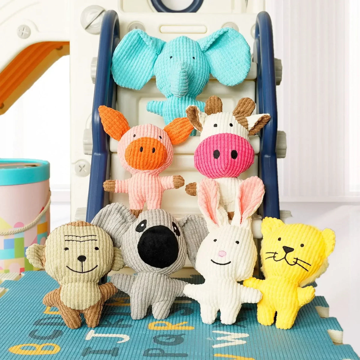 Plush Squeaky Dog Toy – Teething & Boredom Relief for Small & Medium Dogs