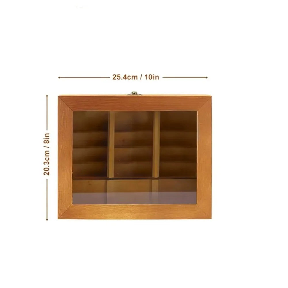 Miniature Wooden Anxiety Bookshelf – Fidget Sensory Desk Toy & Desktop Decor