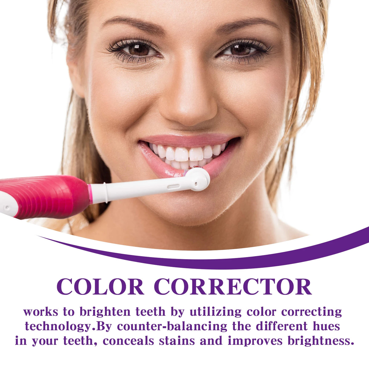 V34 Purple Toothpaste Whitening Mousse – Stain Removal, Fresh Breath & Gum Protection