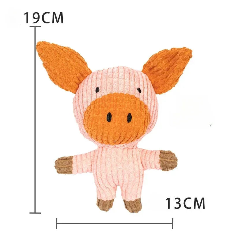Plush Squeaky Dog Toy – Teething & Boredom Relief for Small & Medium Dogs