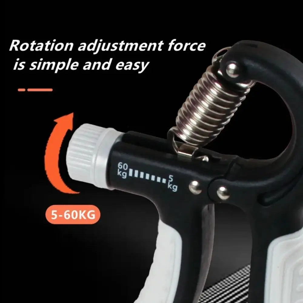 Adjustable Hand Grip Strengthener — 5–60kg Wrist & Finger Trainer for Gym, Rehab & Sports