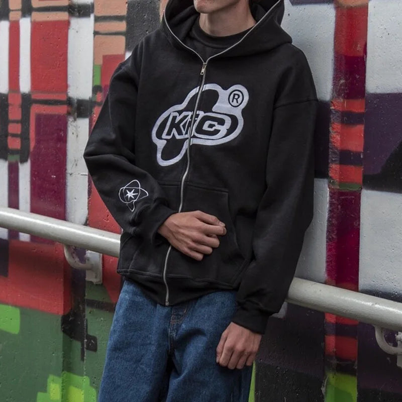 Star Letter Printed Hoodies