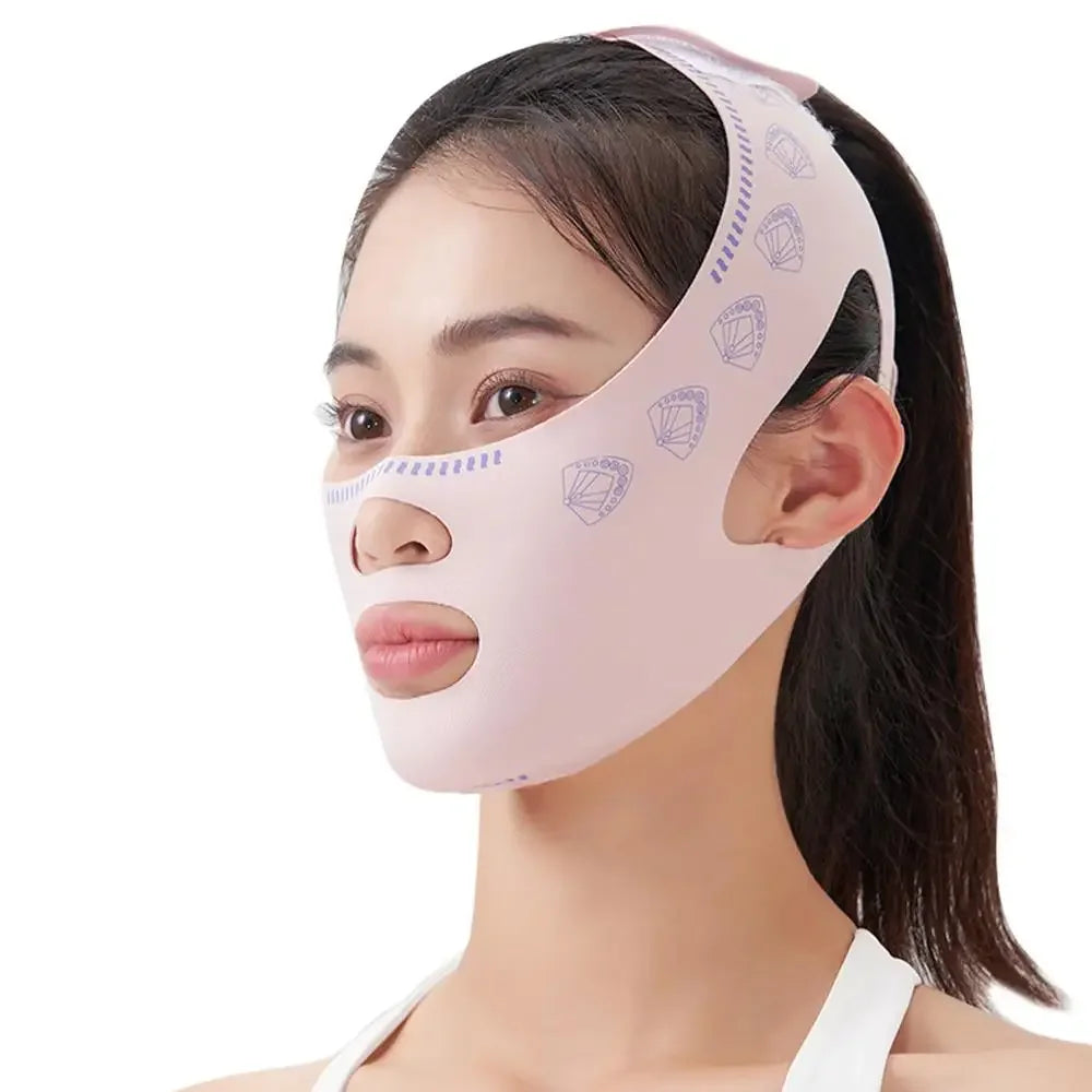 V-Line Face Sculpting Set – Lymphatic Lifting Bandage & Massage Brush for Jawline & Double Chin