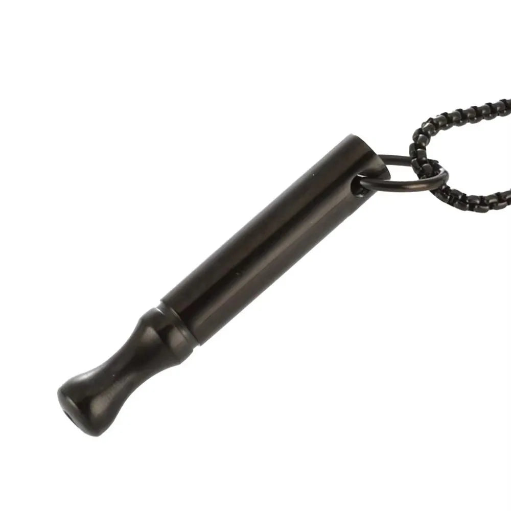 Whistle Mindfulness Breathing Necklace Breathing Resistance Stainless Steel Breathwork Meditation Necklace Small Waist Jewelry