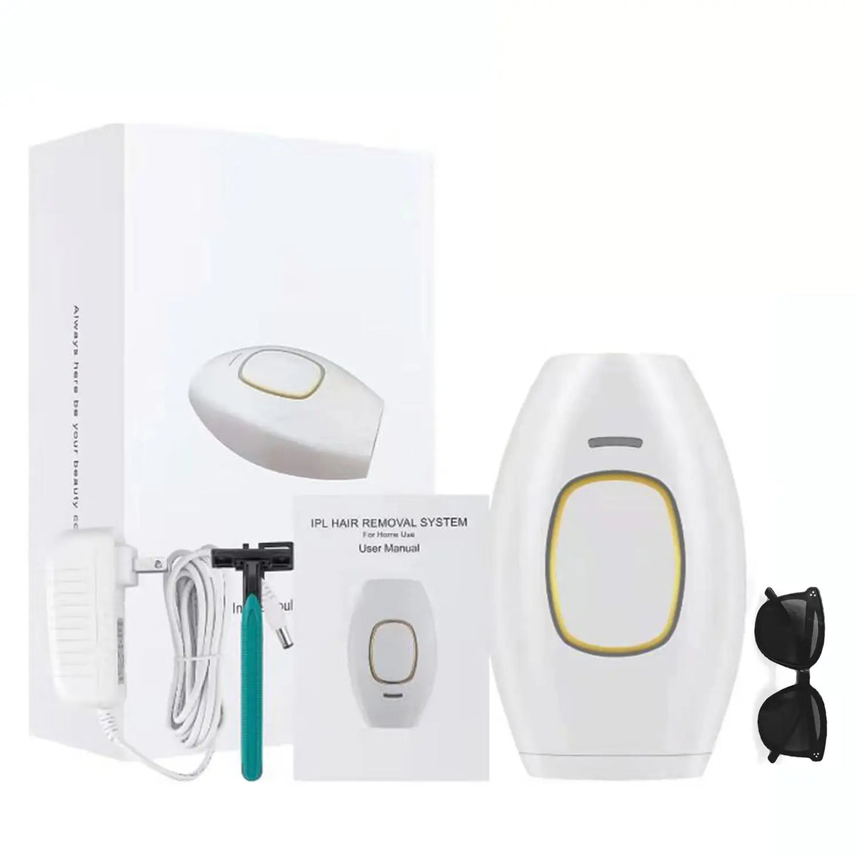 IPL Hair Removal Device – Painless Permanent At-Home Hair Removal for Face & Body